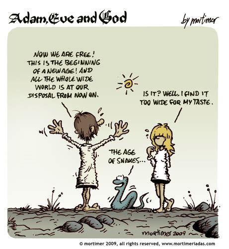 Adam Eve And God 38 By Mortimer Religion Cartoon Toonpool