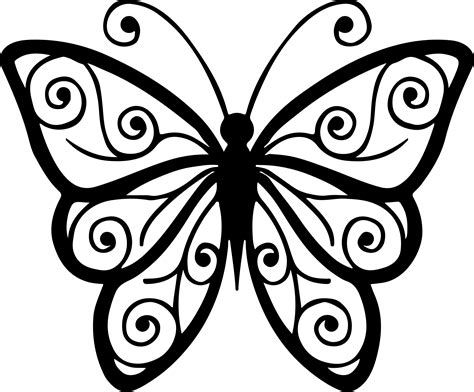 Butterfly Clipart Outline Png Clip Art Butterfly X Png