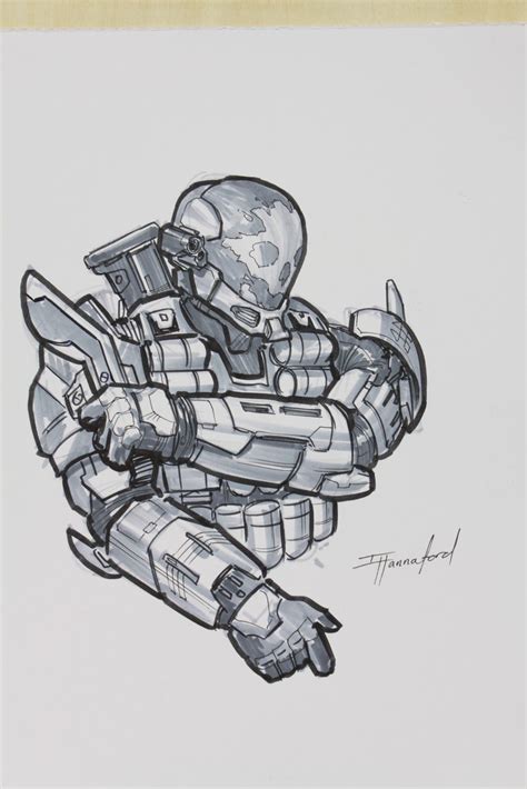 Warrior Concept Art Armor Concept Halo Drawings Halo Tattoo Halo