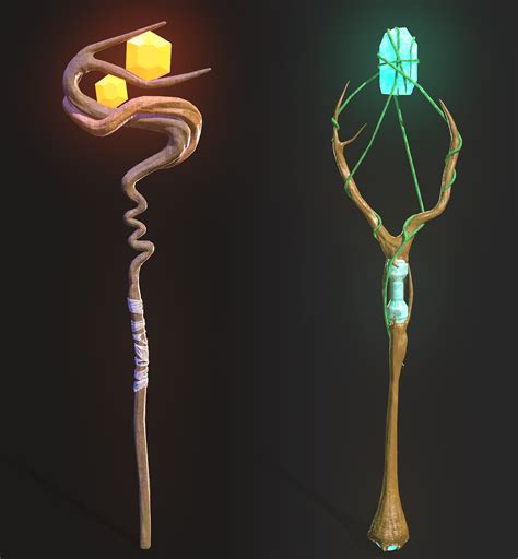 Two Magical Staffs