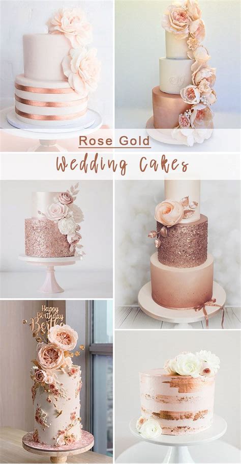 Rose Gold Wedding Cakes Rose Gold Theme Dream Wedding Cake Tiered