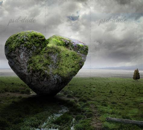 The Stone Heart Photo Manipulation Tutorial Photoshop Tutorial Psddude