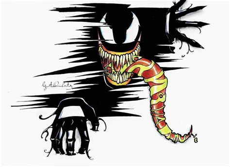 Classic Venom Eddie Brock By Tavoquiros On Deviantart