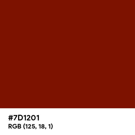 Dark Cherry Red Color Hex Code Is 7d1201