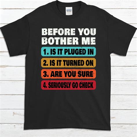 Funny Tech Support T Shirt Techie T It Technical Etsy