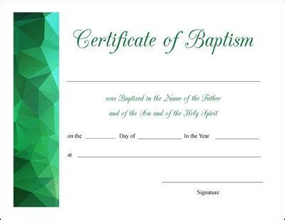 This kind of document also contains the name and designation of the minister. Free Printable Baptism, First Communion, and Confirmation Certificates | Free printable ...