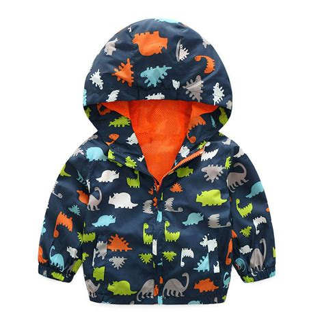 Adarl Adarl Kids Baby Boy Dinosaur Clothes Waterproof Windbreak