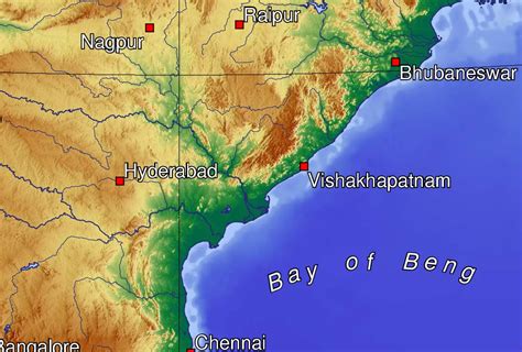 Topographic Map Of Andhra Pradesh Mapsof Net