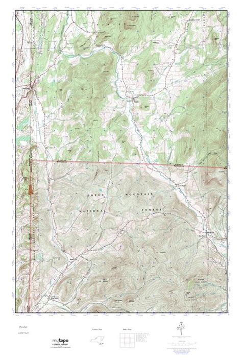 Mytopo Pawlet Vermont Usgs Quad Topo Map