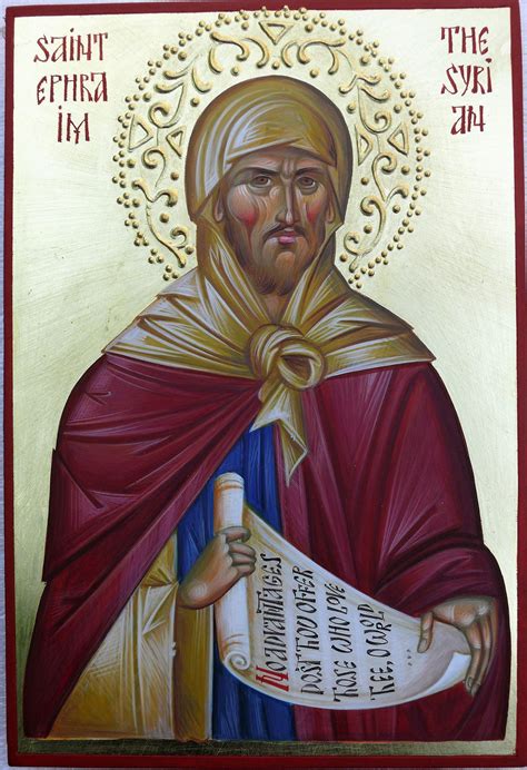 St Ephraim The Syrian Kontoglou Orthodox Icon Byzantine Icon