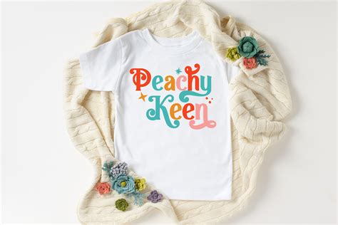 Peachy Keen Camisa Retro Toddler Just Peachy Georgia Peach Etsy