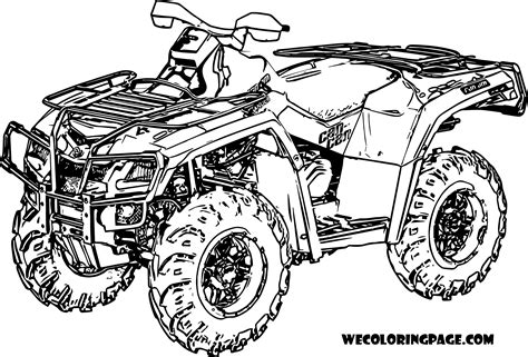 Atv coloring pages are a fun way for kids of all ages to develop creativity, focus, motor skills and color recognition. 4 Wheeler Coloring Pages - Wecoloringpage | Monster truck ...