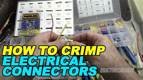How To Crimp Electrical Connectors Youtube