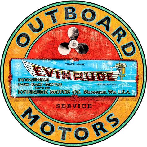Vintage Evinrude Outboard Motor Outboard Motors Boat Signs Outboard