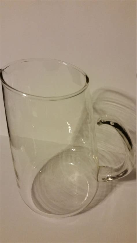 Pyrex Pitcher Open Handle Clear Glass