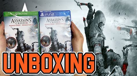Assassin S Creed Iii Remastered Ps Xbox One Unboxing Youtube