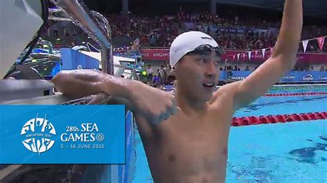 Swimming Mens 100m Backstroke Final Day 1 28th Sea Games Singapore