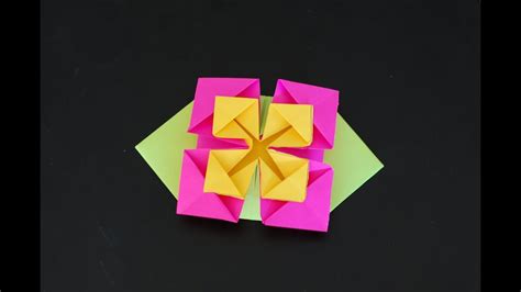 How To Make An Origami Button Flowergay Merrill Gross Youtube