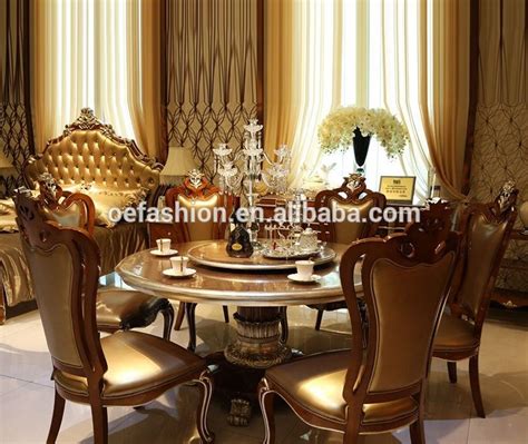 Dinner table set 6 chairs blends in with basic furniture that is used in the dining room to make it complete. luxury dinner furniture 6 seater round dining table and ...