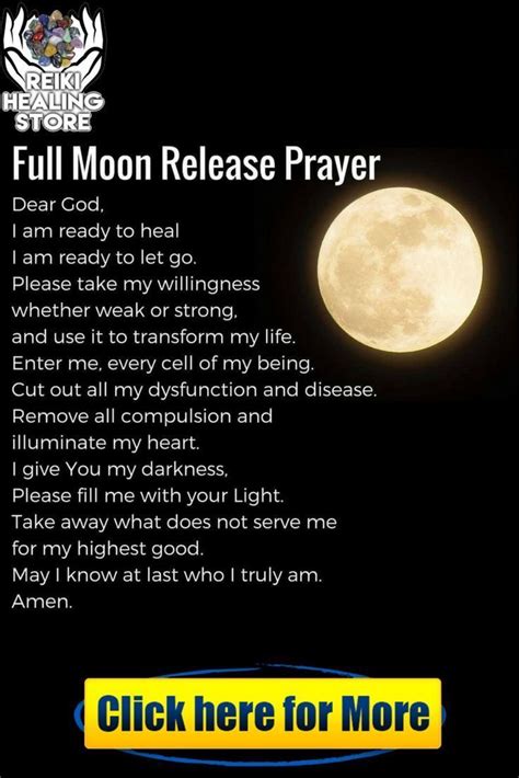 Full Moon Release Prayer If You Love Reiki Prayer You Can Read This