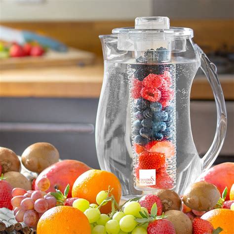Fruit Infusion Pitcher Water Jug 20l With Ice Core And Flavour Infuser