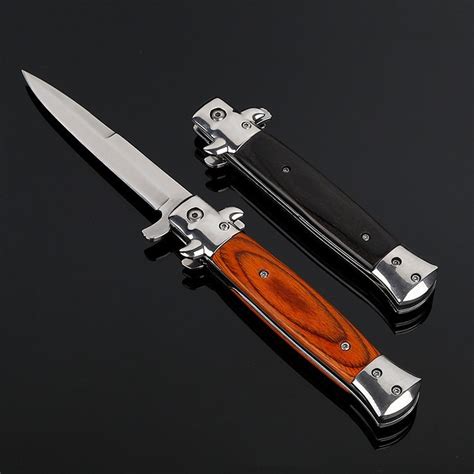 Exquisite Stiletto Fixed Tactical Folding Pocket Knife 5cr13 Steel