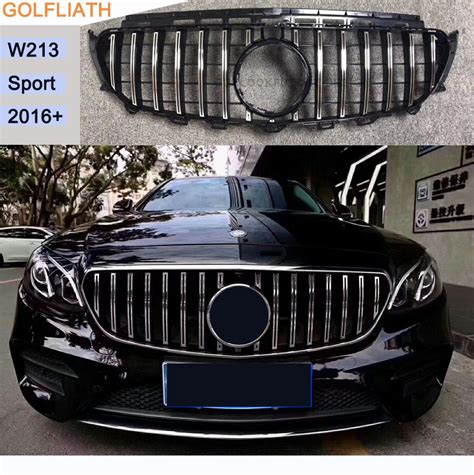 Front Racing Grille Amg Gt R Grills Fit For Benz E Class W213 E200 E250