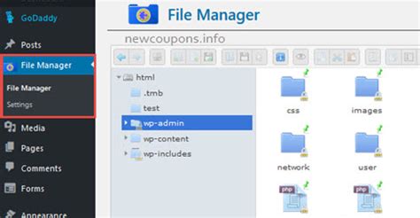 How set up File Manager on GoDaddy Wordpress Hosting Reviews from godaddy employees about working as an account manager at godaddy.