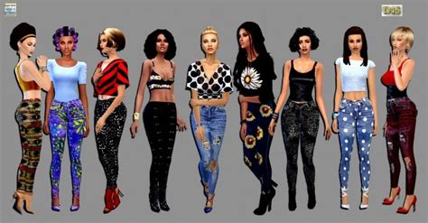 Jeans Bedecked At Dreaming 4 Sims Sims 4 Updates