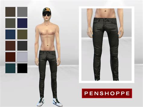 Korean Faux Leather Skinny Pants By Mclaynesims At Tsr Sims 4 Updates