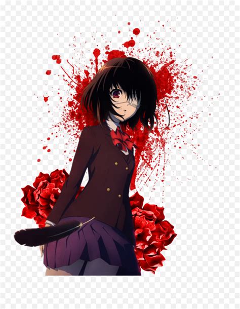 Sticker Another Anime Horror Blood By Lauren T Shirt Roblox Anime Png