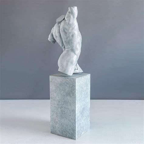 Apollo Heroic Male Torso Sculpture Bronze By Nick Bibby