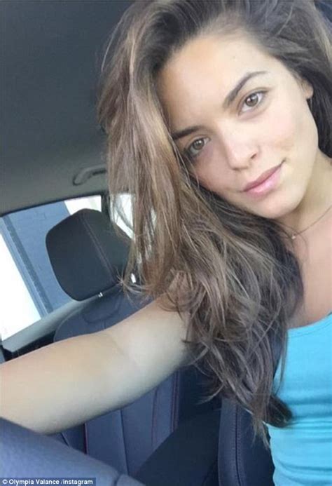 Neighbours Olympia Valance Glows In Make Up Free Selfie Before A Day Of Work Daily Mail Online