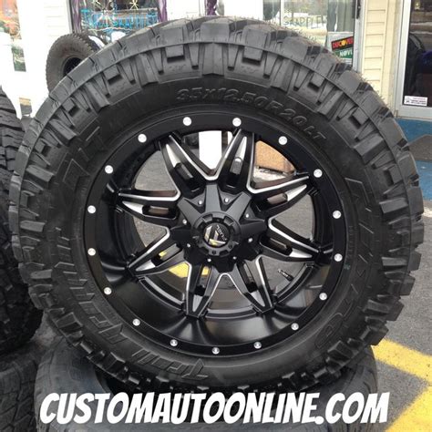 20x10 Fuel Lethal D567 Blackmilled 35x1250r20 Nitto Trail Grappler