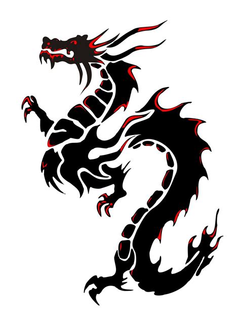 Dragon Dragon Silhouette Tribal Dragon Tattoos Dragon Tattoo Sketch