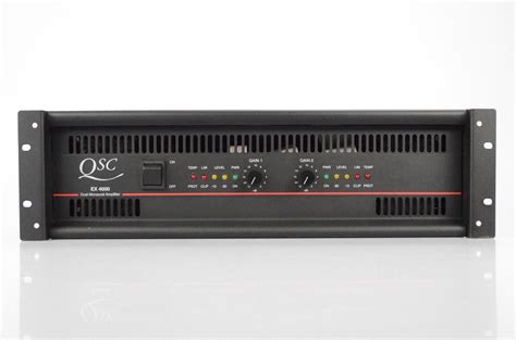 Qsc Ex4000 Dual Monaural Amplifier W Speaker Cable Power Rack Amp 4000