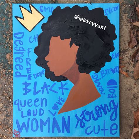 Black Is Beautiful Black Girl Magic Canvas Painting