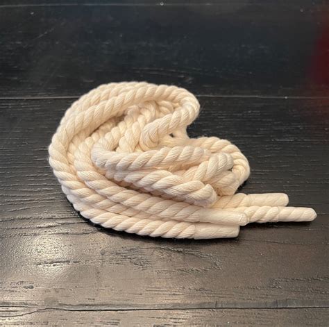 Thick Rope Shoe Laces Cream Sail Off White Braided Shoelaces Etsy