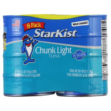 Buy Star Kist Chunk Light Tuna In Water 5 Oz Can 8 Pack Online At
