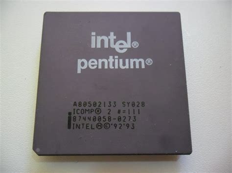 Processador Intel Pentium 1 133 Mhz Socket 7 Cpu Retro Pc R 1200