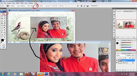 Langkah 9 setelah siap mengubah saiz gambar tadi, klik ikon layer 0 tadi dan drag kebawah. Edit gambar anda guna Photoshop I - dhiavivadea