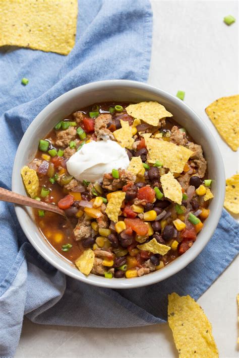 Turkey Taco Soup | Quick and Easy Dinner | One Pot Meals