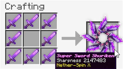 Minecraft Uhc But You Can Craft A Sword Shuriken Youtube