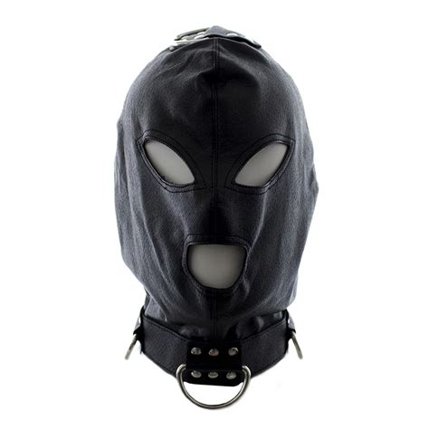 black spandex open mouth sex mask head bondage restraint hood mask flirting headgear fetish mask