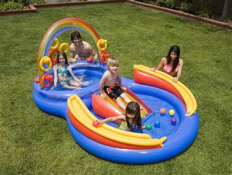 Parque Acuatico Alberca Inflable Arcoiris Intex Para Niños 169949 En Mercado Libre