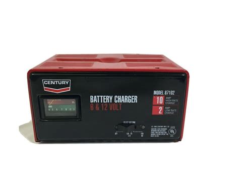Century Battery Charger 6 And 12 Volt Model 87102 102 Amp 7113