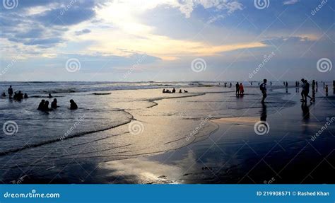 cox s bazar sea beach the most attractive tourist spots stock image image of beach sunlight
