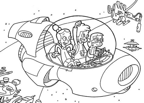 Home / cartoon / cyberchase / cyberchase 4. The Rocket from Cyberchase coloring pages for kids ...