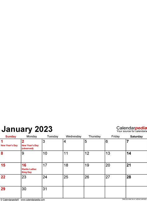 2023 Free Calendar Template Customize And Print