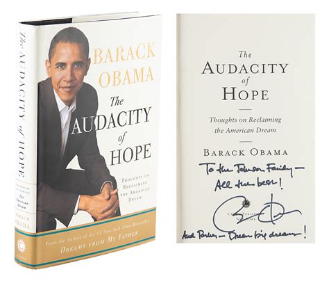 Barack Obama Signed Book Rr Auction